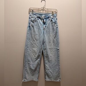 AE Dreamy Drape Stretch Super High Waisted Baggy Wide leg Jean